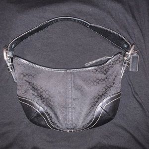 Vintage Coach Handbag - Black